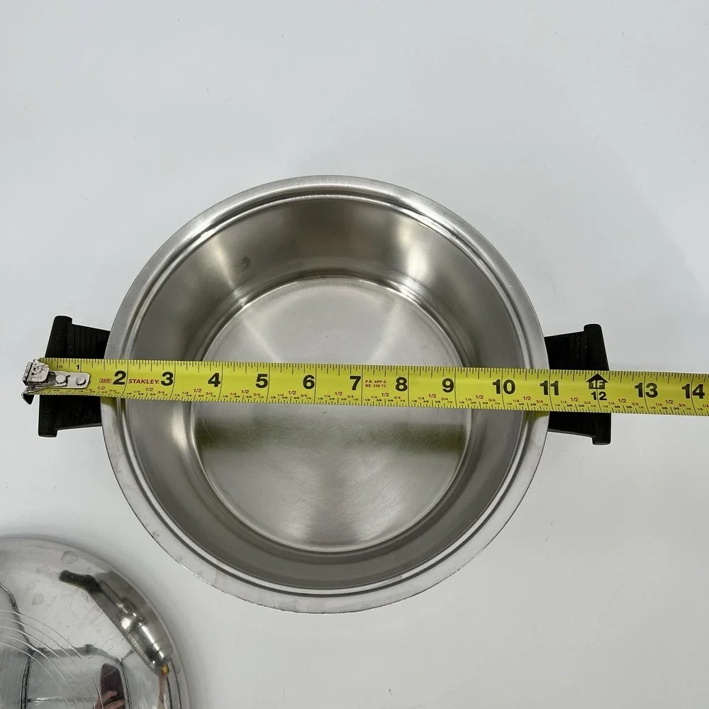 Rena Ware‎ 3 Qt Saucepan Regal Ware Multi-Ply Stainless Saute Pot Frying Pan Lid